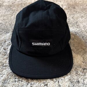 Shimano 5 Panel Classic Black Baseball Hat